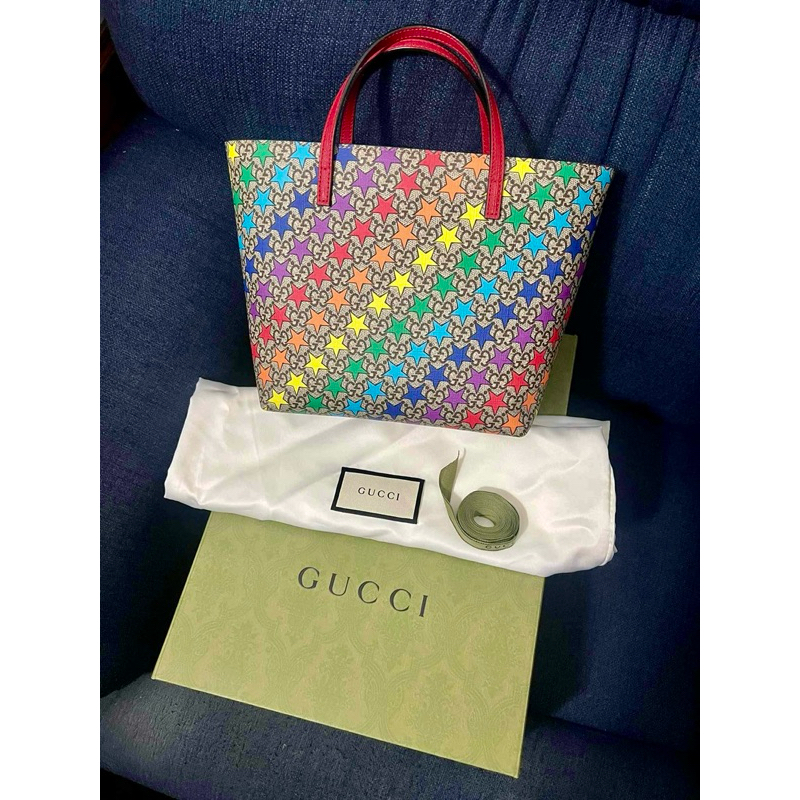 Used like new! gucci tote kid ดาวรุ้ง