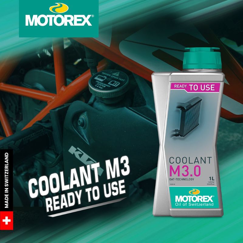 MOTOREX COOLANT น้ำยาหม้อน้ำคุณภาพสูง สูตรผสมพร้อมใช้งาน ผลิตภัณฑ์คุณภาพสูง ผลิตและนำเข้าจาก สวิทเซอร์แลนด์