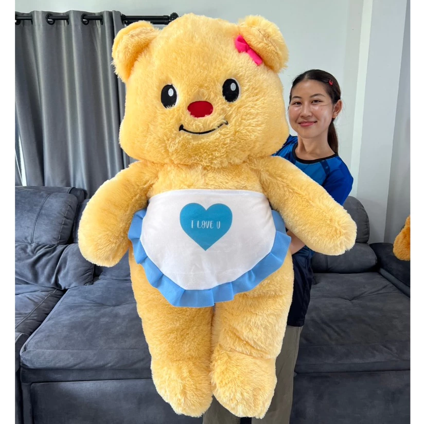 ตุ๊กตาหมีเนย (กำลังดังในติ๊กตอก) ตัวใหญ่ขนาด 24 นิ้ว กับ 110 ซม ตัวนุ่ม ขนเงา