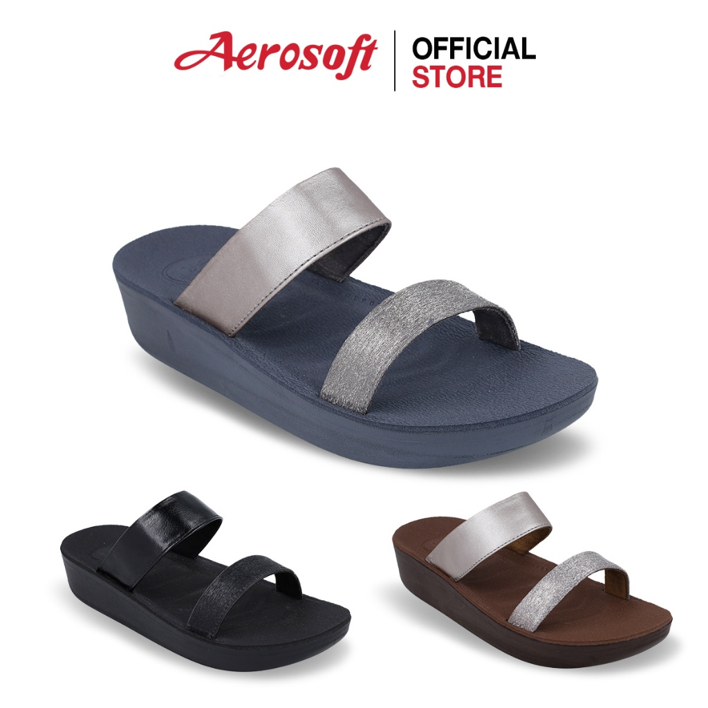Aerosoft (แอโร่ซอฟ) รองเท้าแตะผู้หญิง  แบบสวม นิ่มๆ เพื่อสุขภาพ รุ่น FW8390