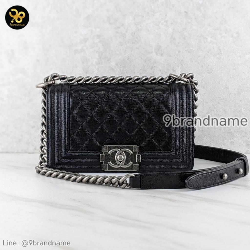 Chanel Boy 8 Cavier RHW มือสอง ก่อนสั่งซื้อทักแชทก่อนนะคะ