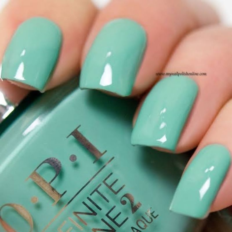 OPI Infinite Shine - Withstand the test of Thyme ยาทาเล็บกึ่งเจล สีเขียวพาสเทลน่ารักค่าา มินท์ แท้ 100%
