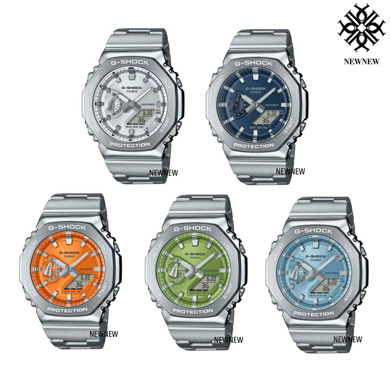 CASIO G-SHOCK นาฬิกาข้อมือ GM-2110D-2A GM-2110D-7A GM-2110D-3A GM-2110D-4A GM-2110D-2B ของแท้ประกันศ