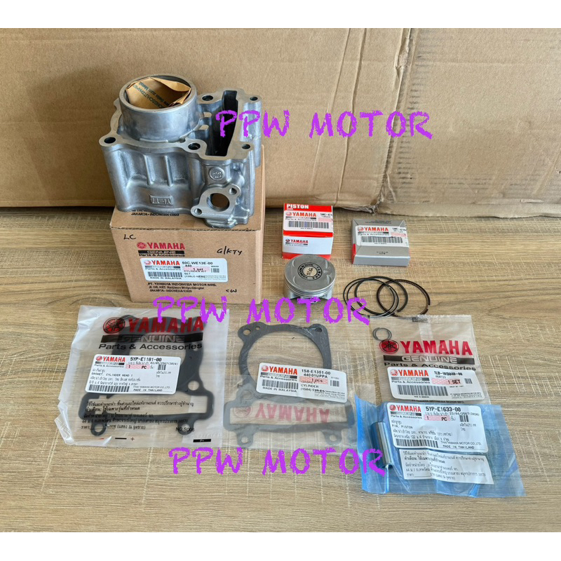 Áo bì* + bộ piston + gioăng áo bì + gioăng nắp SPARK135 carburetor SPARK135i đầu phun X-1R 135 chính hãng 100% 50C‑WE13E‑00
