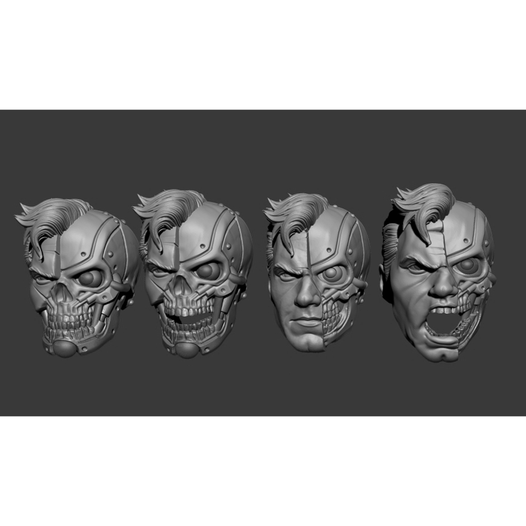 Cyborg Superman  - Headsculpt for Action Figures 3D print model