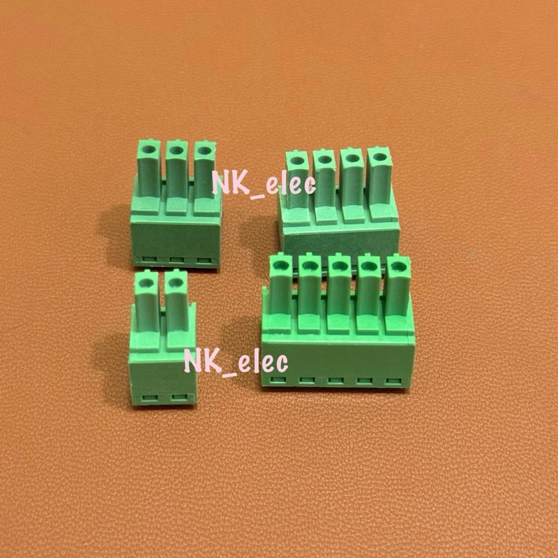15EMG-3.81 เทอร์มินอล บล็อค TERMINAL BLOCK 2P 3P 4P 5P 6P 8P 10P ระยะขา 3.81mm แพ็ค 5 ตัว