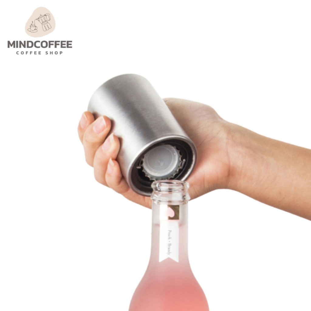 ที่เปิดขวดแม่เหล็ก ที่เปิดขวด พกพาอัตโนมัติ สแตนเลส Magnetic Automatic Bottle Opener Stainless Steel MindCoffee