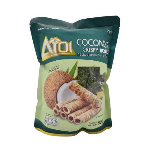 AROI ทองม้วนกะทิสด รสสาหร่าย (80g)