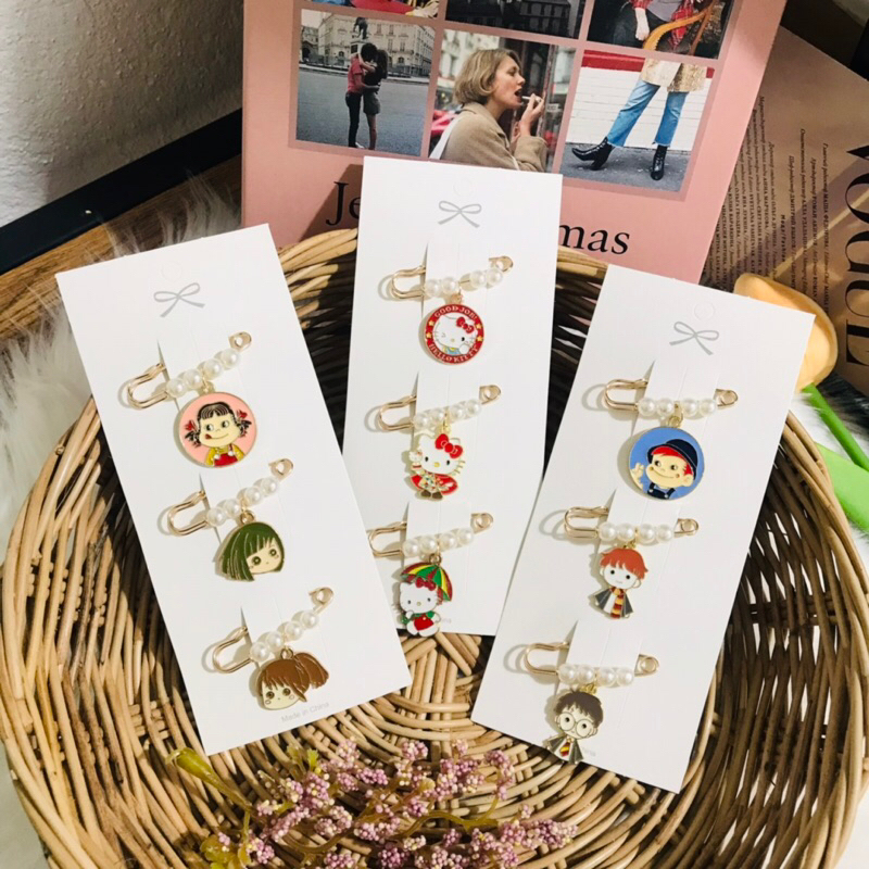 💜SET30 เข็มกลัดแฟชั่นคนท้อง 3 ชิ้น/แพ็ค ขนาด 3.8 ซม.(พร้อมส่ง)