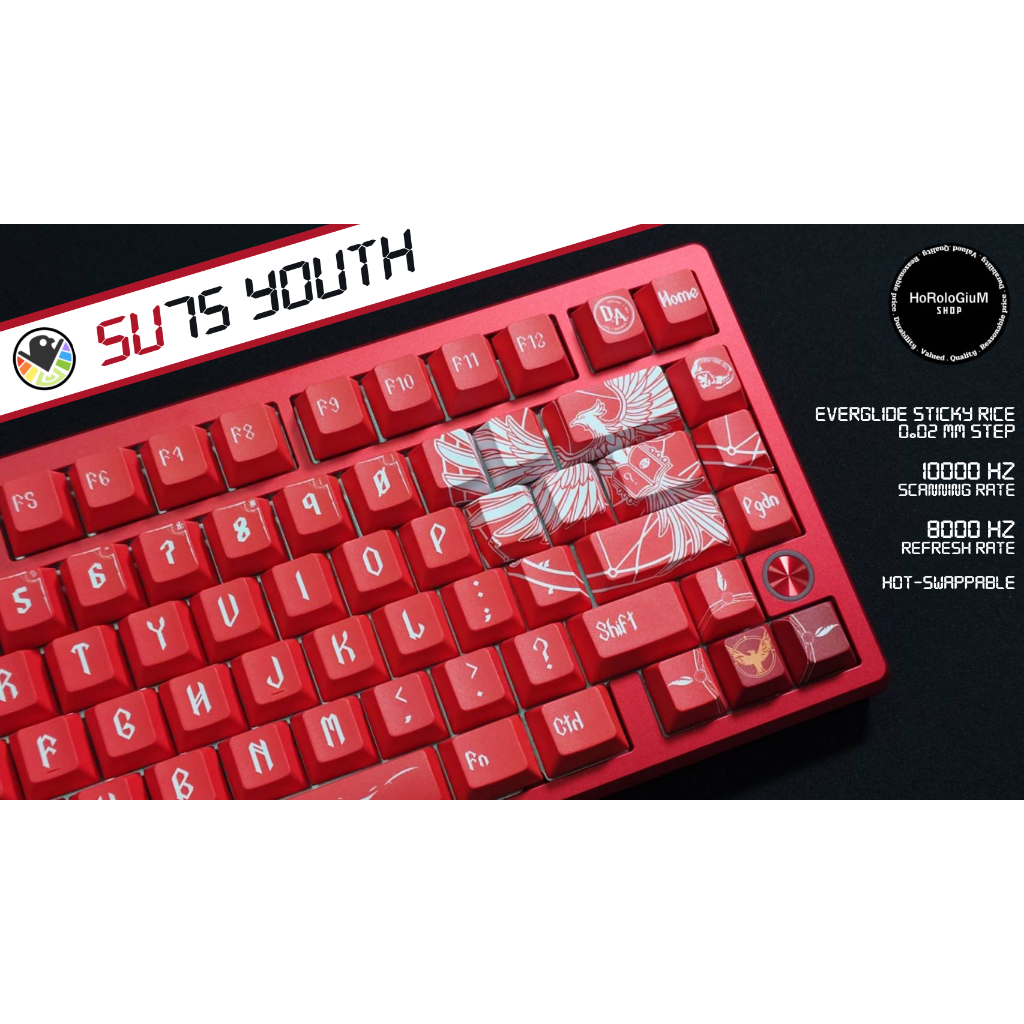 Everglide SU75 Youth + skyline switch สวิตช์ ตัวใหม่ ดีกว่าเดิม (ต้องการสีอื่นต่อ chat)