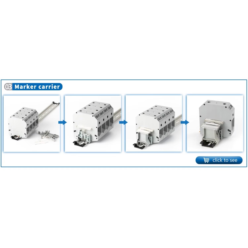 UK-95N : เทอมินอลบล็อค 1 ช่อง 232A, 35-95mm²