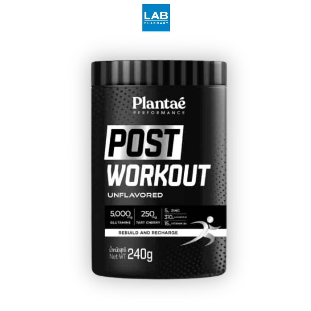 Plantae Post Workout L-Glutamine Unflavored Flavor 240 g . แพลนเต้โพสต์เวิคเอาท์ แอล-กลูตามีน 240 กรัม