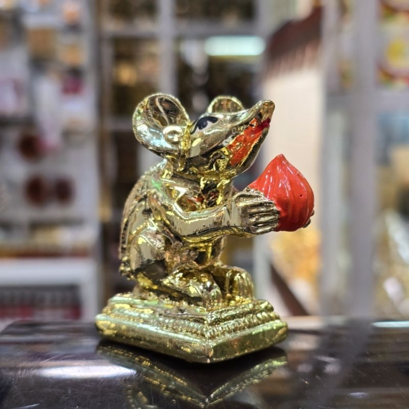 A&R Tewa Bucha หนูมุสิกะแบบอินเดีย_ตัวละ_ชุบหุ้มทอง_เล็ก - รูปที่ 4