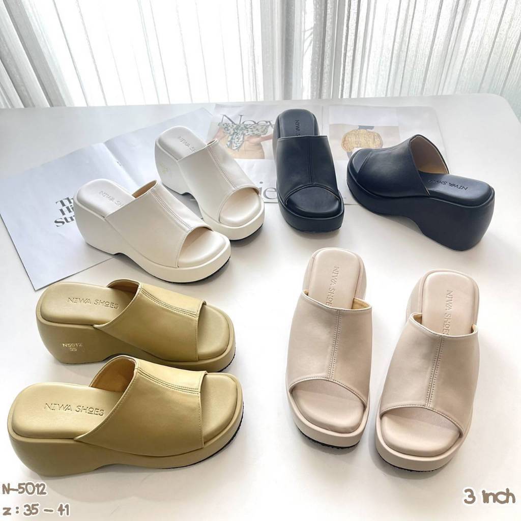 NIWA SHOES รองเท้าส้นโฟม รองเท้าแตะ รองเท้าแฟชั่น รุ่น N-5012