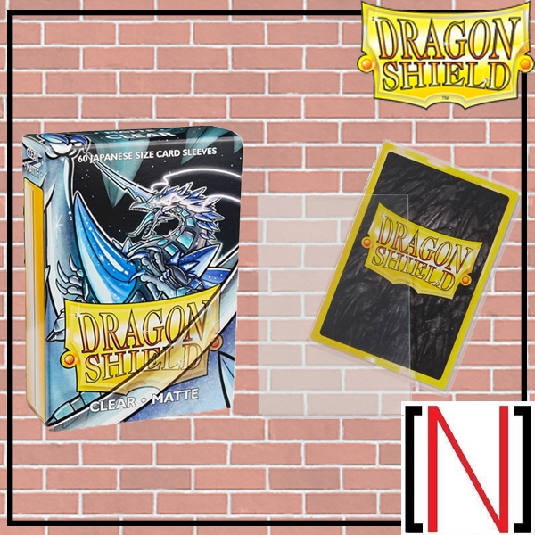 [Sleeve][ซองใส่การ์ด] Dragonshield 60CT - Matte Clear japanese size [Vanguard][Yugioh][Dragon shield