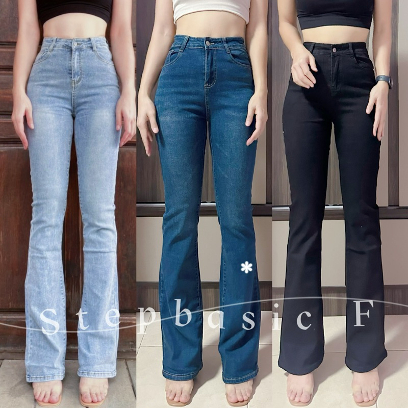 MayGan กางเกงขาม้า ยีนส์ยืด เอวสูงปี้ด ผ้ายืดกระชับทรงสวยเป๊ะมาก ม้าเล็กกำลังดี