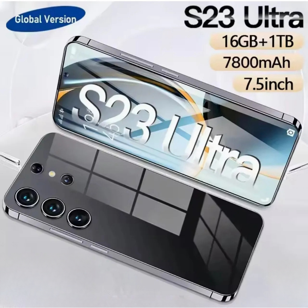 S23+5G โทรคัพท์มือถือ 6.5 นิ้ว เต็มหน้าจอ โทรศัพท์ดีราคาถูก 16GB+512GB ยูทูป เมนูภาษาไทย 5800mAh