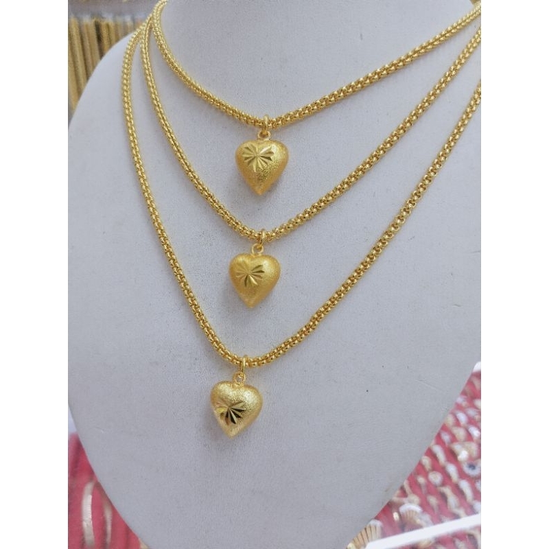 สร้อยคอพร้อมจี้หัวใจหนัก 1 บาท ราคาพิเศษ 129 บาทเท่านั้น