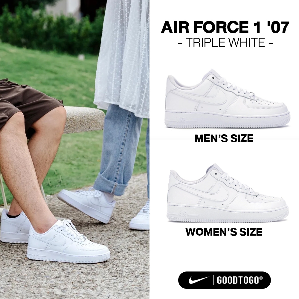 Nike Collection ไนกี้ รองเท้าผ้าใบ รองเท้าลำลอง Air Force 1 07 DD8959-100 / CW2288-111 (3700)