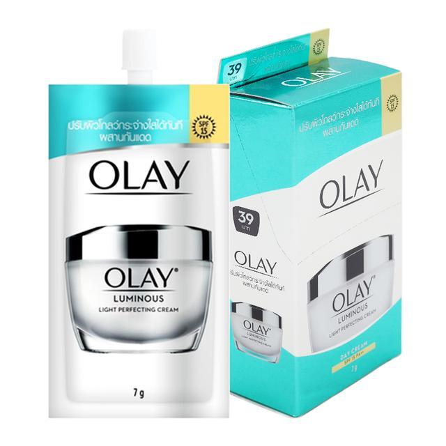 OLAY โอเลย์ ลูมินัส ไลท์ เพอเฟคติ้ง ครีม 7 ก. 1ซอง ** หมดอายุ 01/2025 **