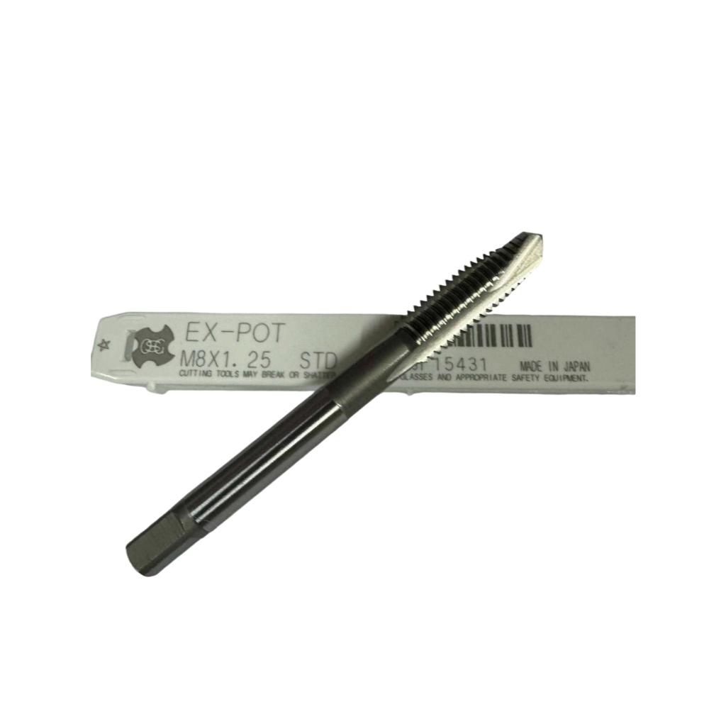OSG ดอกต๊าป ฟันตรง  EX-POT M8x1.25 STD ไฮสปีดสตีล HSSE Straight Flute Tap
