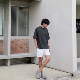 HIMSELF Just Shorts กางเกงขาสั้นเอวยางยืด ผ้าคอตตอนพรีเมี่ยม เนื้อสัมผัสดีใส่สบายไม่ร้อน มี 3 ไซซ์