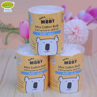 Baby moby เบบี้โมบี้ คอตตอนบัด หัวเล็ก เเละ หัวใหญ่ (มีแบบกระปุกเเละเเบบรีฟิว)