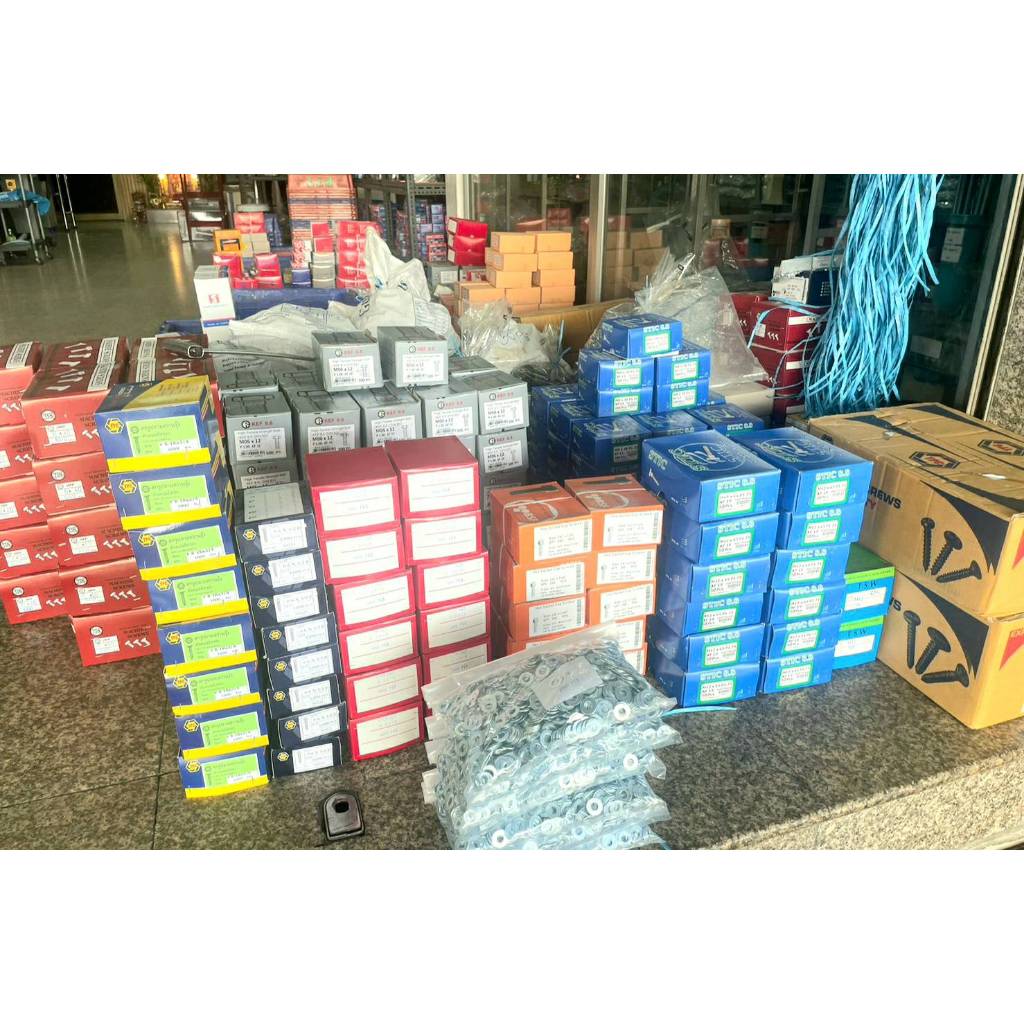 สกรูเกลียวปล่อย สีรุ้ง #8x5/8 T (ราคายกกล่อง 1,000 ตัว) เบอร์ #8x5/8T สกรูเกลียวปล่อยหัวร่มสีรุ้ง ยี้ห้อ TPC ประแจแฉก - รูปที่ 6