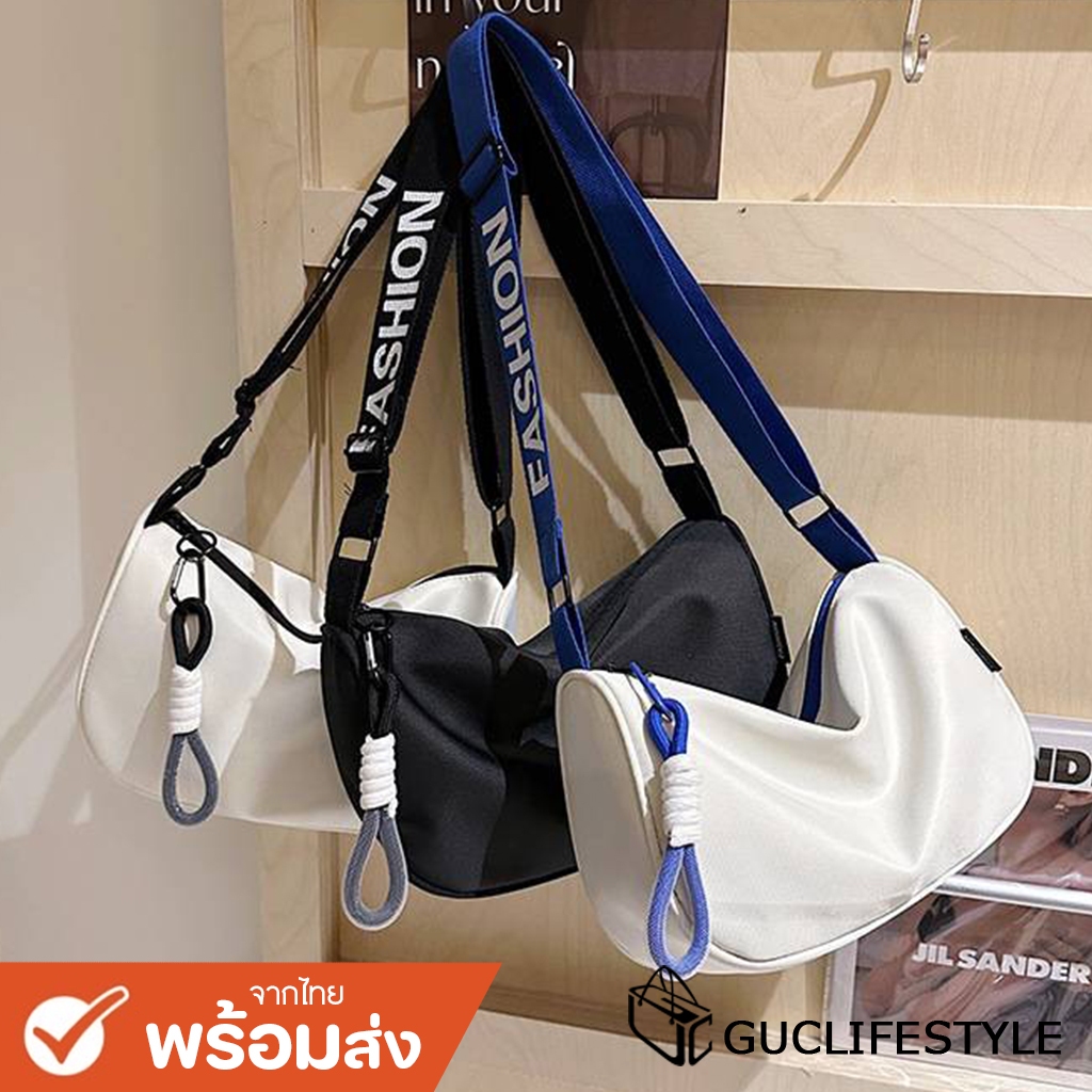 GUCSELECTED(B2205) กระเป๋าสะพายข้างผ้าไนล่อน สายFASHION