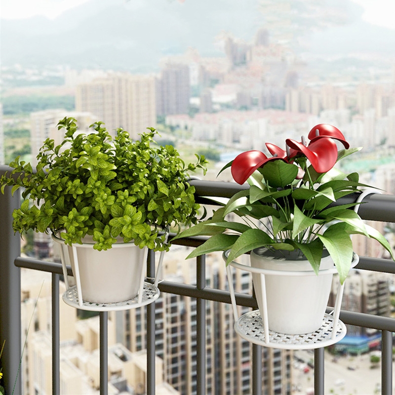 ที่แขวนกระถางต้นไม้แบบเหล็ก  ชั้นวางแคคตัส  แขวนระเบียง กระถางแขวนผนัง ระเบียงขาตั้งดอกไม้ flower stand ชั้นวางต้นไม้ กร