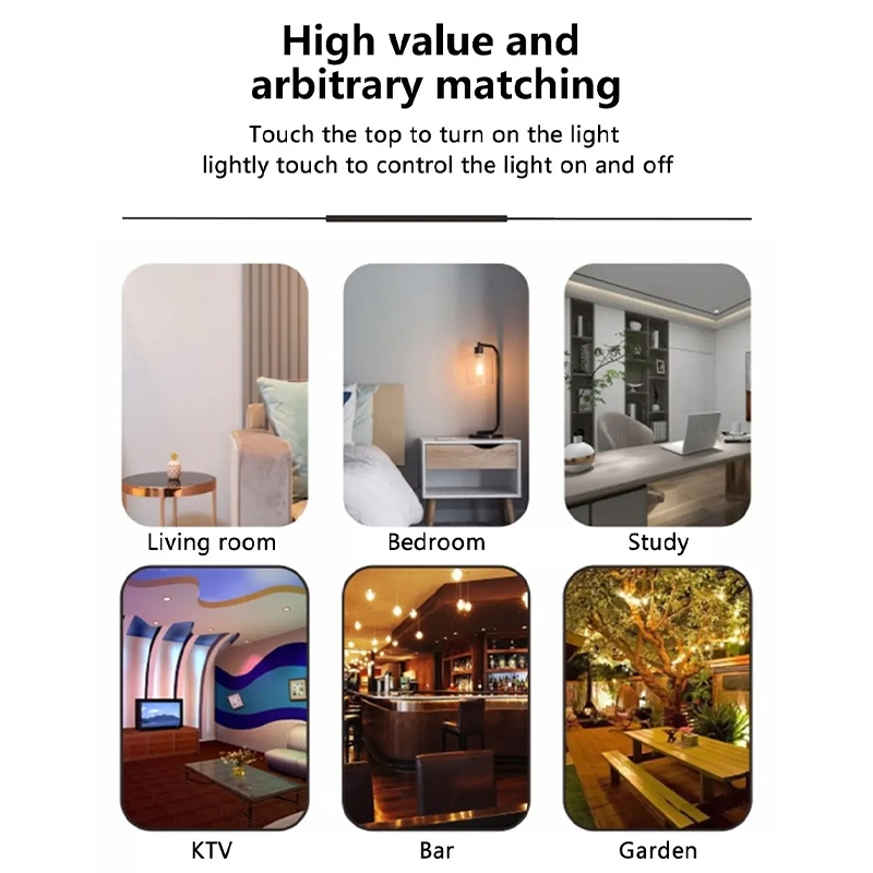 💥 ระบบควบคุมแบบสัมผัส 💥 หรี่ 3 ระดับ โคมไฟร้านอาหาร โคมไฟตั้งโต๊ะ LED มินิมอล ตกแต่งห้อง โต๊ะอาหาร แบบชาร์ - รูปที่ 4