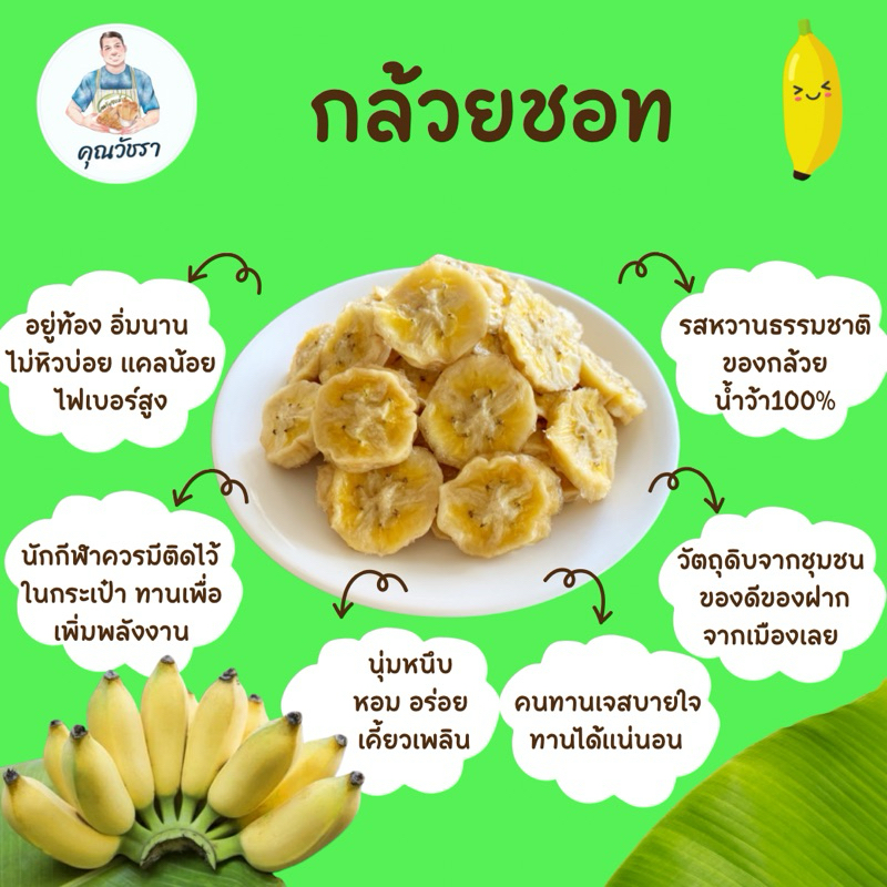 กล้วยชอท (กล้วยป๊อบ,กล้วยอบ,กล้วย100%)