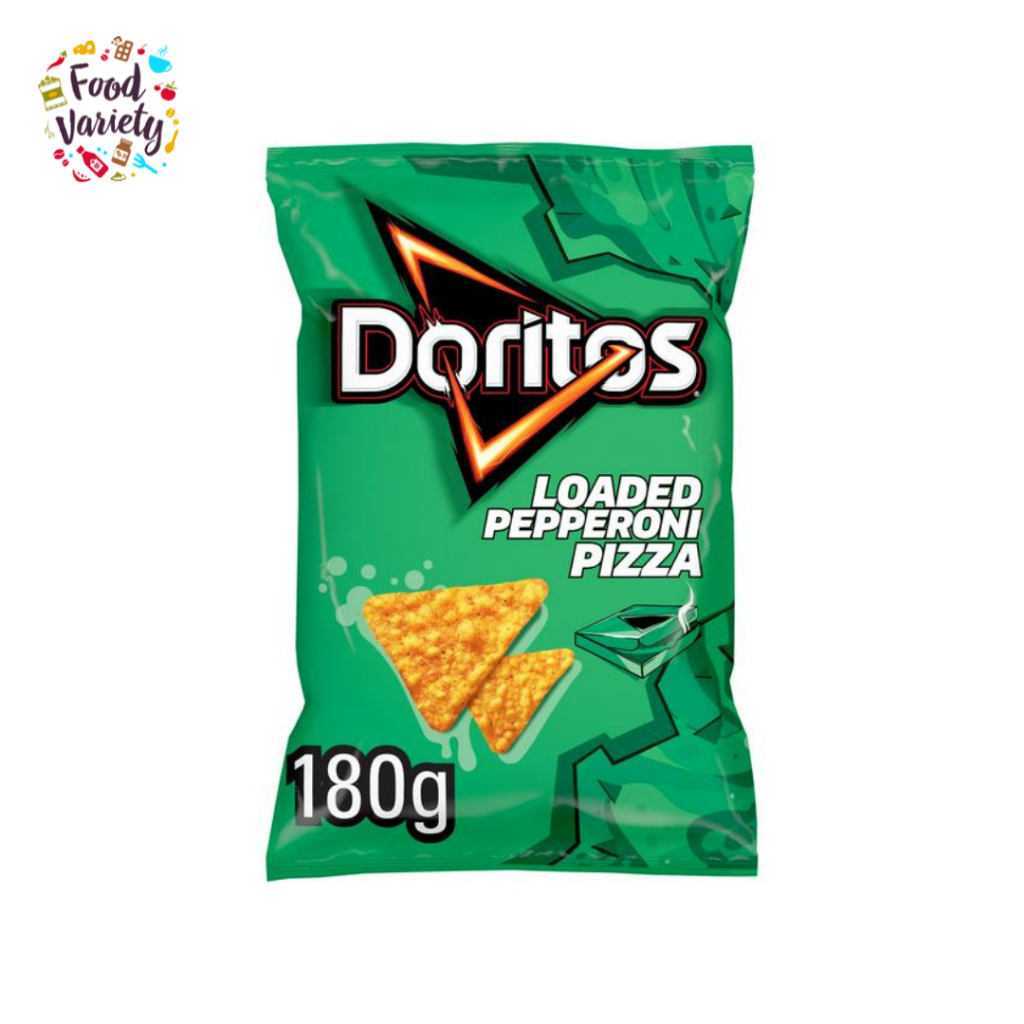 [BestBefore-12-Oct-2024] Doritos Loaded Pepperoni Pizza Sharing Tortilla Chips 180g โดริโทสโหลดเปปเป