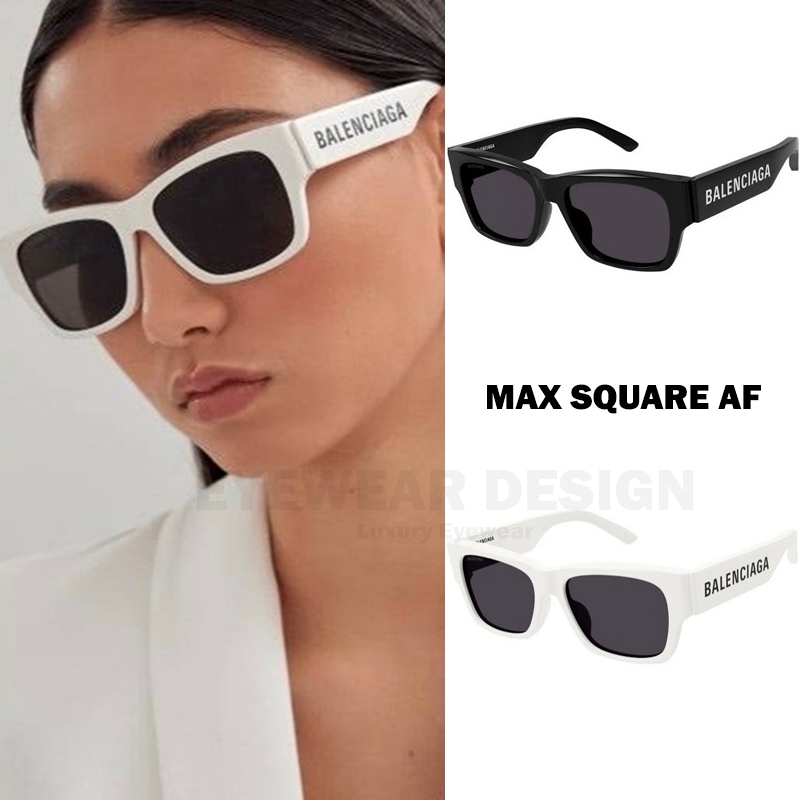 แว่นกันแดด BALENCIAGA MAX SQUARE AF BB0262SA ของแท้ 100% พร้อมอุปกรณ์
