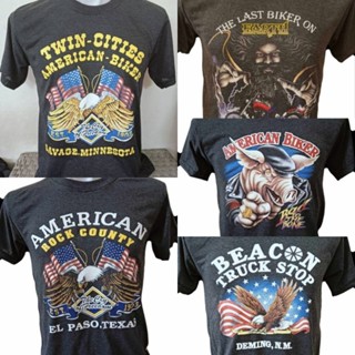 เสื้อยืดผ้าท้อปดำสกรีนสีจมลายวินเทจ