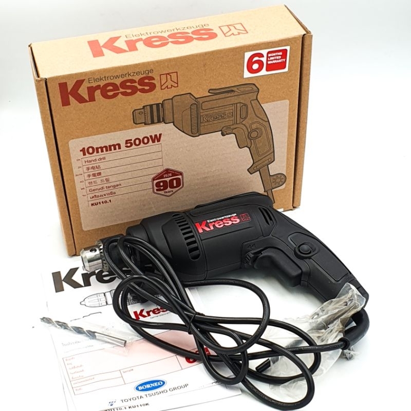 KRESS สว่านไฟฟ้า 10มม. 500W รุ่น KU110.1