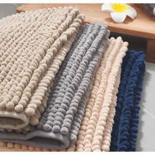 พรมเช็ดเท้าหนอนสั้นเนื้อเต็ม ซักเครื่อง เนื้อนุ่มนิ่ม  ซับน้…