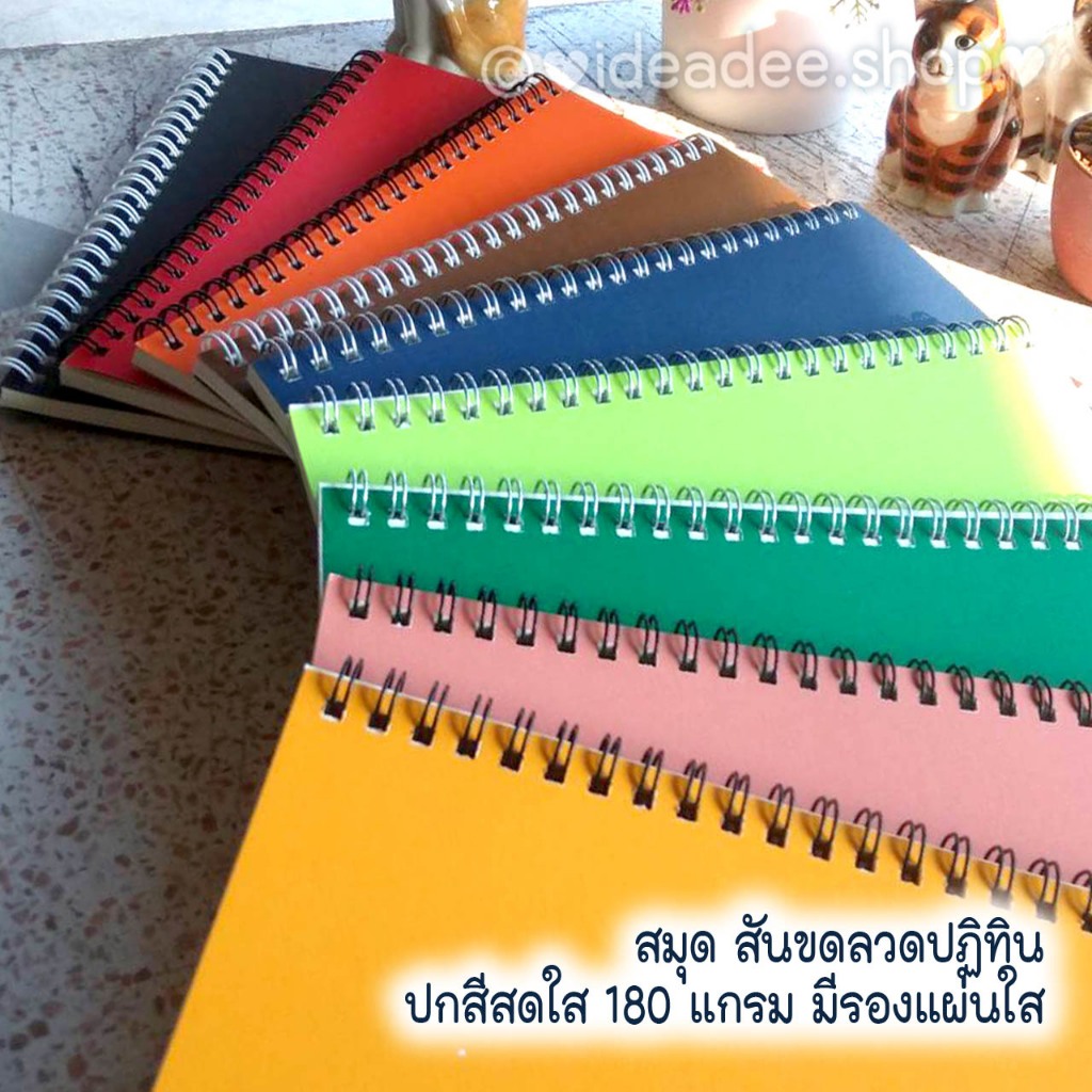 💥NEW🔢A5(เล่มเล็ก)สมุดบัญชี 120แผ่น รับ-จ่าย🔺แนวตั้ง 2 แบบ ⭕สันลวดโลหะถาวร🌈ปกหลากสี+มีรองแผ่นใส  บัญชี ร้าน บ้าน &ส่วนตัว - รูปที่ 5