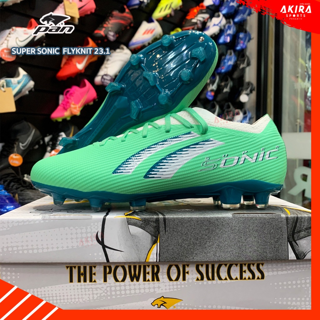 PANรองเท้าสตั๊ด รองเท้าฟุตบอลPAN SUPER SONIC TPU FLYKNIT 23.1 ตัวท็อป