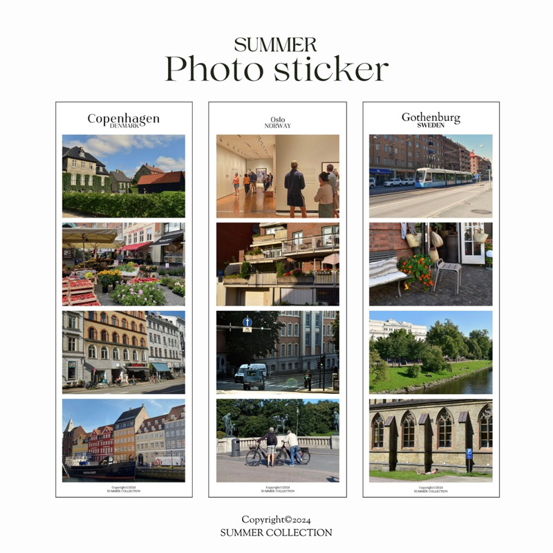 พร้อมส่ง - สติกเกอร์ตกแต่งคอลเลคชั่นซัมเมอร์ ⛅️ Handnote Station