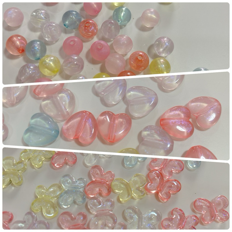 A131 ลูกปัดสีลูกแก้ว มีหลายแบบ ลูกปัดdiy