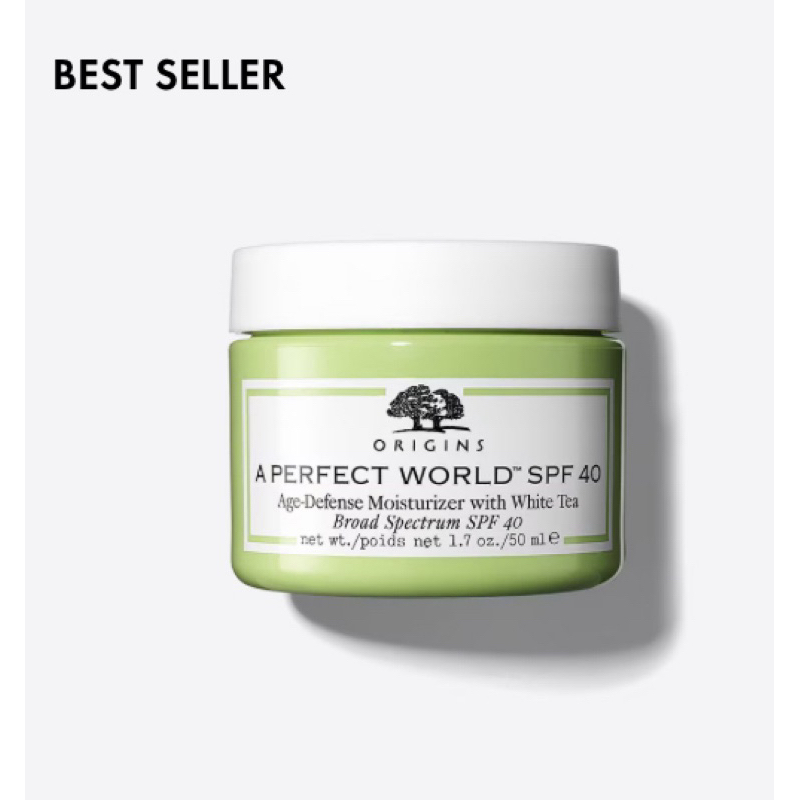 ORIGINS A PERFECT WORLD™ SPF 40 Age-Defense Moisturizer With White Tea 50 ml.