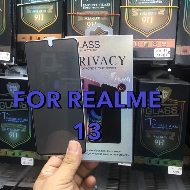 ฟิล์มกระจกกันเสือก Realme 13 (5G)/Realme 13+ (5G) ฟิล์มกันรอยหน้าจอ ฟิล์มกระจกนิรภัยกันรอย กระจกเต็มจอ ขอบดำ(Full Glue)
