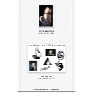 BLACKPINK LISA - Photobook [ 0327 ] Vol.2 - Second Edtion -