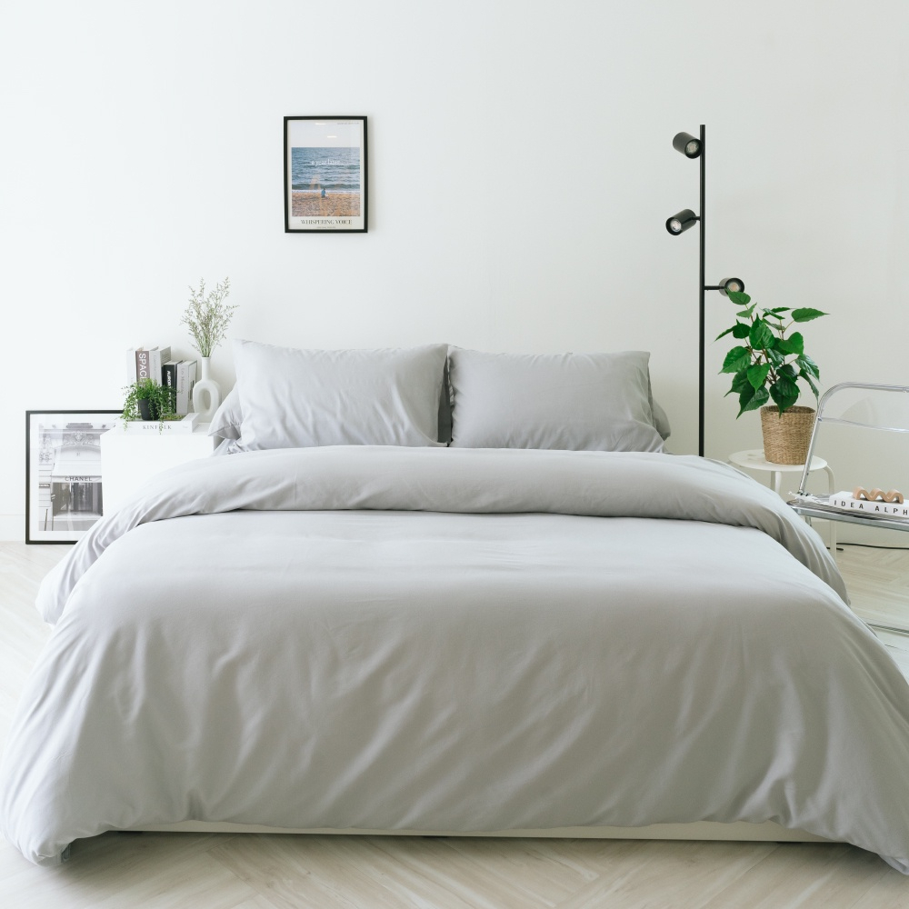 Darling Mattress ที่นอนดาร์ลิ่ง ชุดผ้าปูและผ้านวมรุ่นนาโนเทค สีเทาอ่อน