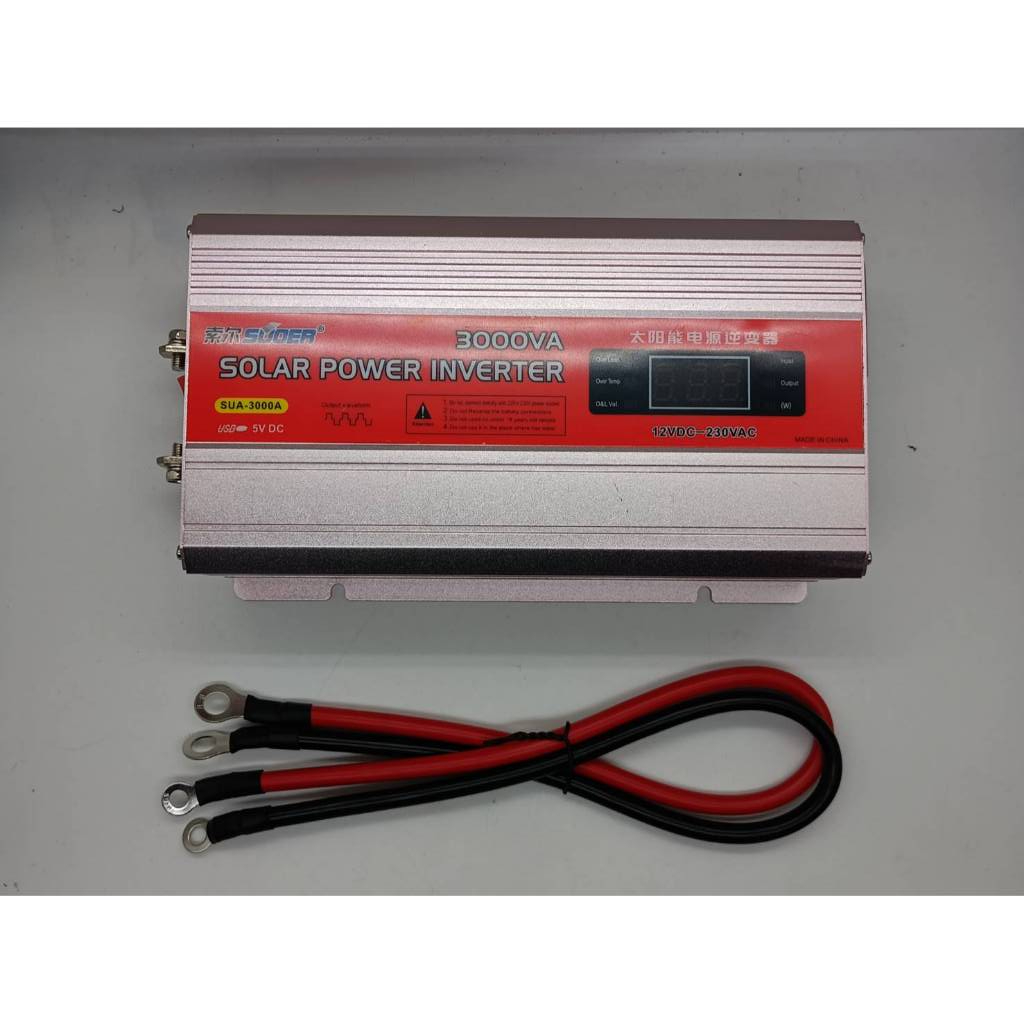 Inverter 12V 3000W อินเวอร์เตอร์. 12V 3000W. SUA-3000W/A USB
