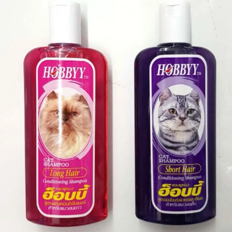 Hobbyy Cat Shampoo แชมพูแมวฮ็อบบี้ 500 ml. แชมพูแมวขนยาว แชมพูแมวขนสั้น แชมพูสัตว์เลี้ยง