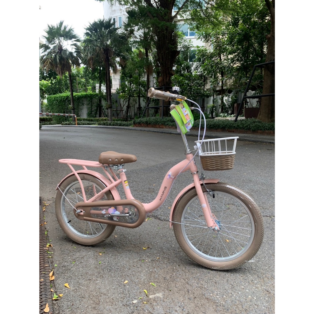 จักรยานเด็ก 16นิ้ว และ 18นิ้ว XAMING ทรงวินเทจ สวยหวาน ตะกร้าหน้าพร้อม ที่ซ้อนมี