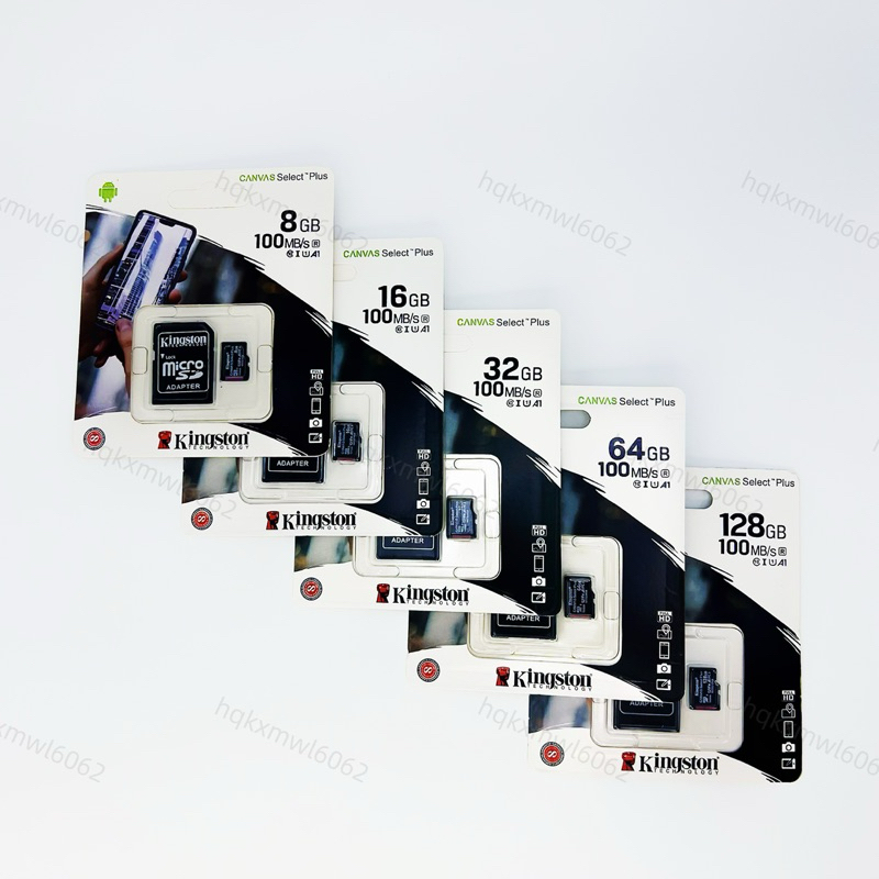 ของแท้100% 8GB 16GB 32GB, 64GB, 128GB, MICRO SD CARD (ไมโครเอสดีการ์ด) KINGSTON CLASS 10