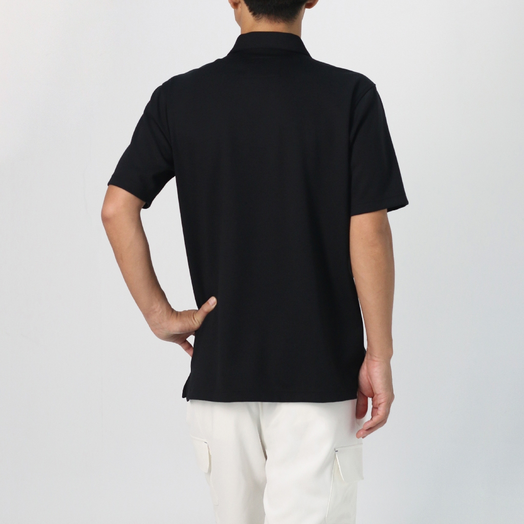 TAKEO KIKUCHI เสื้อโปโล STRETCH PUNCH FABRIC ZIPPER POLO SHIRT — صورة 7